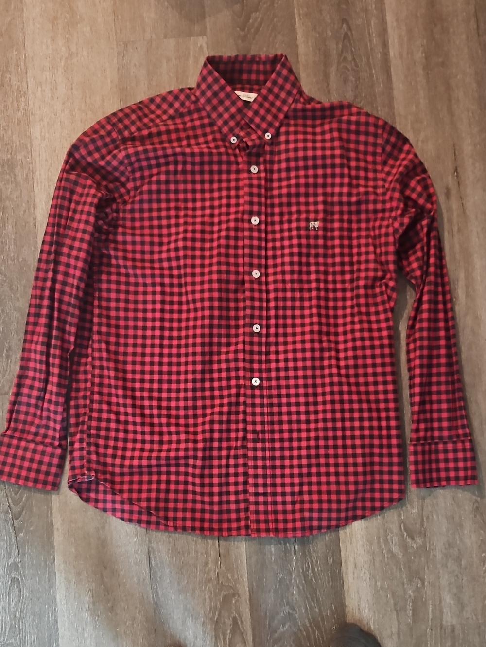 Southern Point Co Red Plaid Button-Down Men's Shirt